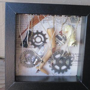 Steampunk Shadow Box Home Decor